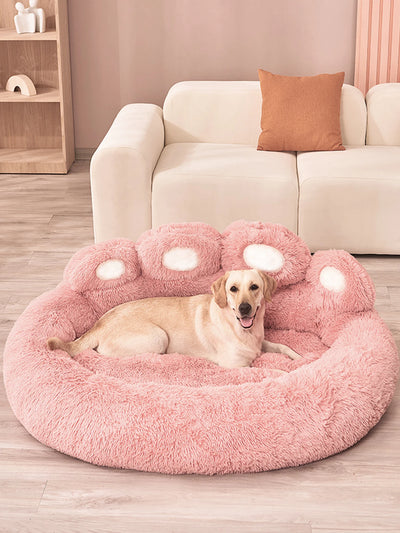 Fluffy Plush Kennel Large Dogs Beds