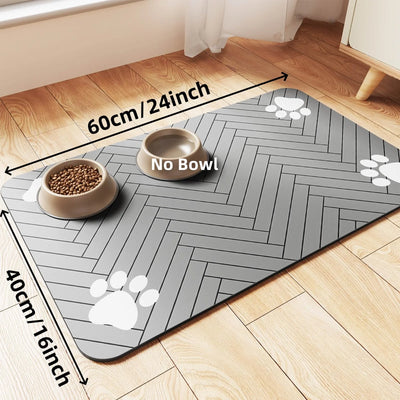 Pet Dog Feeding Mat-Absorbent