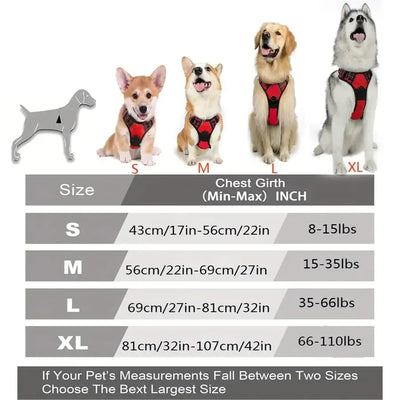 Dog Collars Harness Big Vests