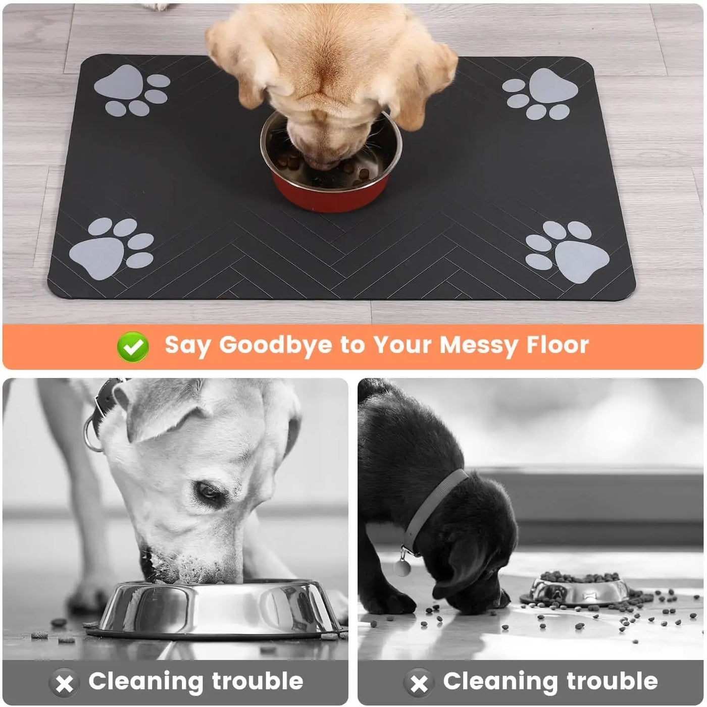 Pet Dog Feeding Mat-Absorbent