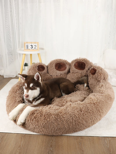 Fluffy Plush Kennel Large Dogs Beds