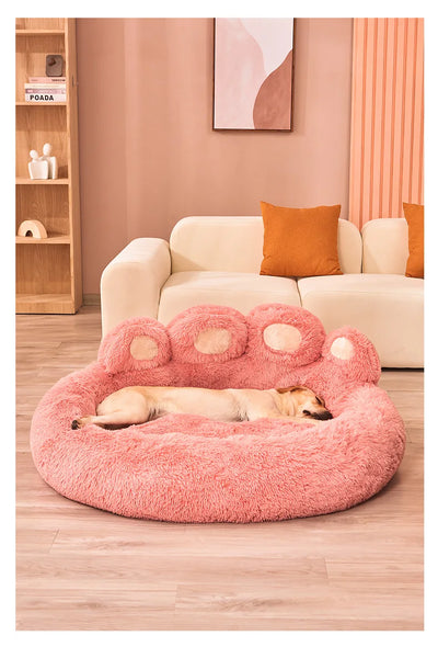 Fluffy Plush Kennel Large Dogs Beds